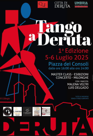 Poster deruta tango festival 2025